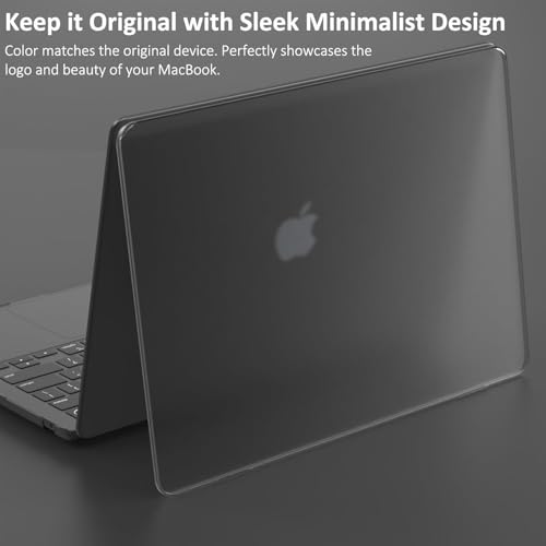 Image of YellowCult Premium Crystalline Sand Hard Shell MacBook Cover 14 inch Case Compatible MacBook Pro 2025, 2024, 2023, 2022-21 Model M4 M3 M2 M1 A3112 A3185 A3401 A2918 A2992 A2779 A2442 Grey