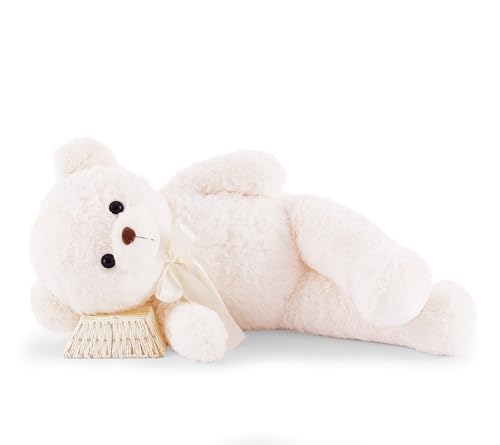 YunNasi Riesen Teddybär 90cm XXL,Groß Plüschbär Kuscheltier Stofftier,Weiß