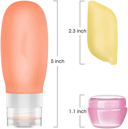 Silicone Travel Bottles Set,Leak Proof Travel Size container For Toiletries,Leak Proof Silicone Travel Accessories And Conditioner Bottles,Perfect For Personal Travel - Image 7