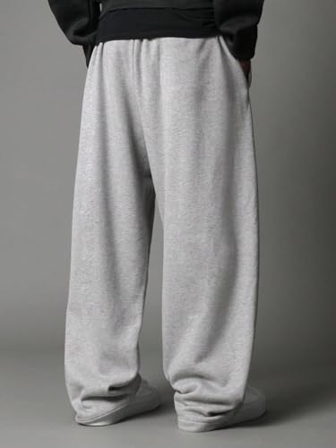 Image of dockstreet Men's /Unisex Open Bottom Drawstring Pure Cotton Stretchable Baggy Jogger Pants