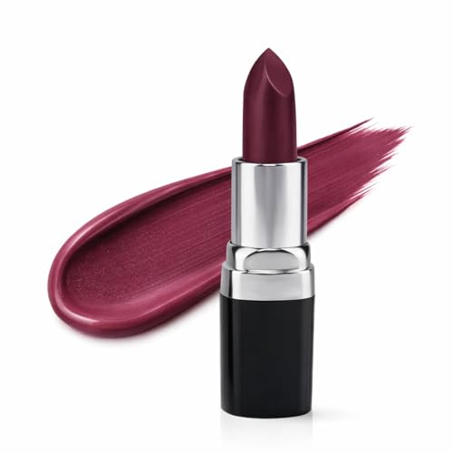 Image of Barva Natural & Moisturising Lipstick 4.3g (Pomegranate 208) | With Pure Ghee & Kokum Butter | Creamy Hydrating Finish | Mineral Colour | Long Lasting Berry Red Lipstick