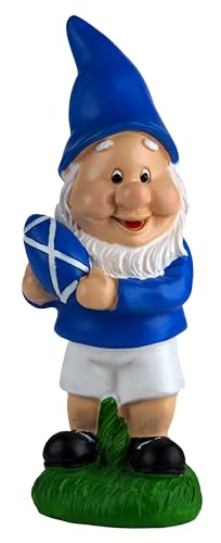 BWG Scottish Rugby 20cm Novelty Garden Gnome Ornaments Figurine