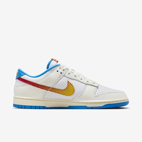 Nike Dunk Low Retro SE Shoes (HQ3613-133, Sail/Tour Yellow/Photo Blue/University Red)3