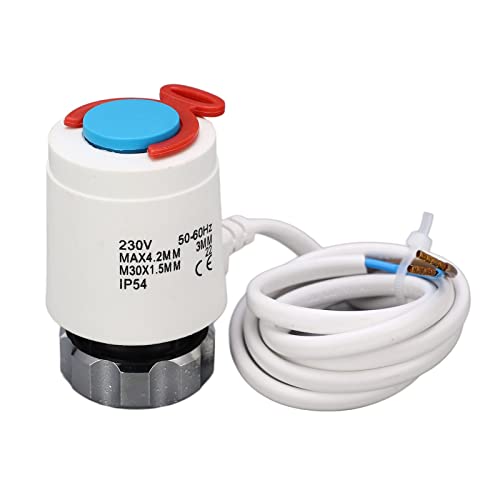 Válvula De Radiador M30x1.5mm 230VAC, Reemplazo De Colector De Agua Para Calefacción De Suelo, Actuador Eléctrico Termostático Doble Para Industrial