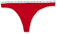 Tommy Hilfiger Women's Cotton PT Thong, Primary Red, Small