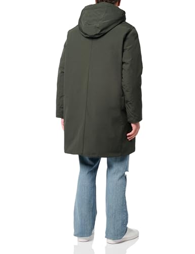 Image of DKNY Men's Water Resistant Hooded Logo Parka Jacket