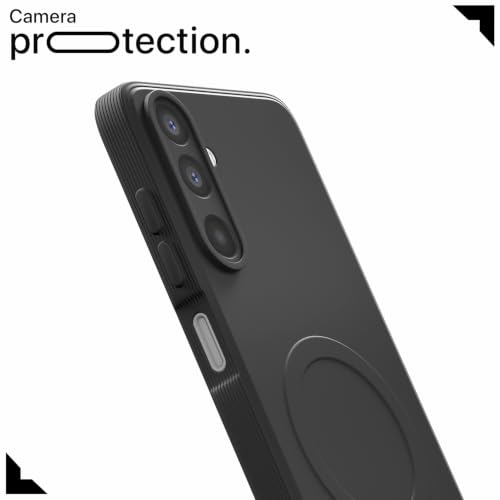 Image of Pikkme Back Cover for Samsung Galaxy A27 5G Soft Matte Silicone Mag-Safe Design (Mag-Safe Not Support) Camera Protection | Slim Fit Bumper Cover (Black)