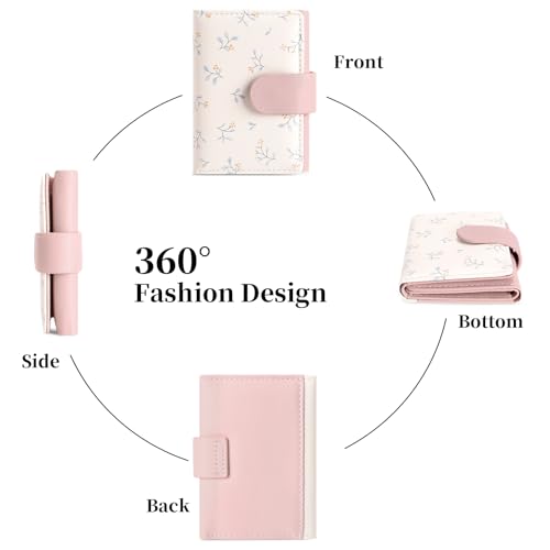 Image of RNIEGA Small Wallets for Women Trifold Vegan Leather Wallet RFID Blocking Card Holders with ID Window