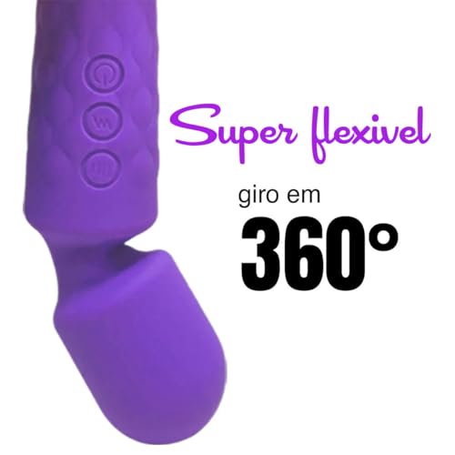 vibrador Varinha Massageadora Portátil com 28 Modos – Ideal para Autocuidado Massageador Portátil de