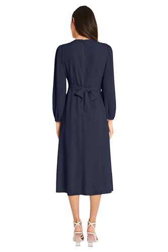 Maggy London Stunning Multi Occasion Twist Empire Waist Midi Women | Long Sleeve Dresses3