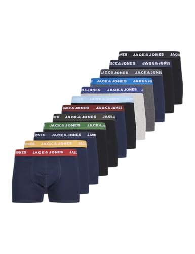 Calzoncillos Jack & Jones Jacsolid trunks para uso diario cómodo pack de 12 piezas