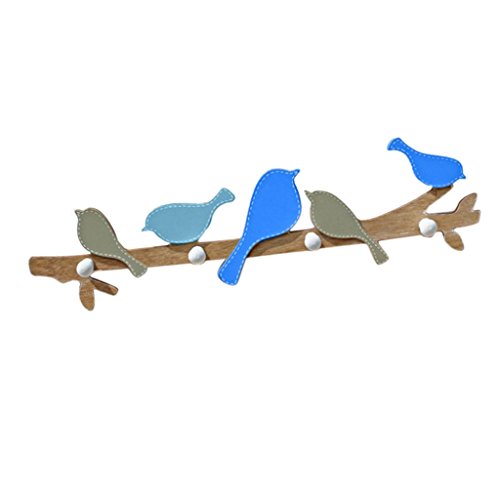 LOVIVER Gancho De Cabide De Parede De Tábua De Madeira Rústica Com Rack De Gancho De Toalha De Roupa