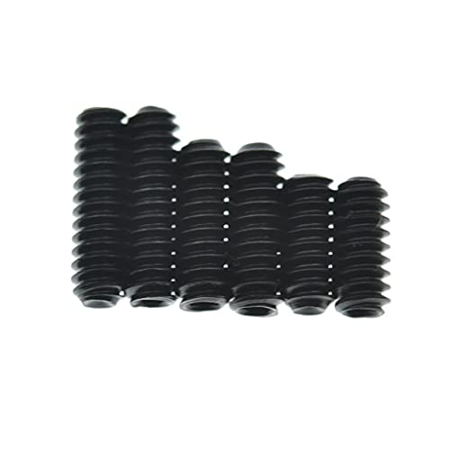 KAISH 50x Metric M3x8 Black Guitar Bridge Saddle Height Adjustment Screws for Stratocaster/Telecaster, Metric M3x8mm - Image 3