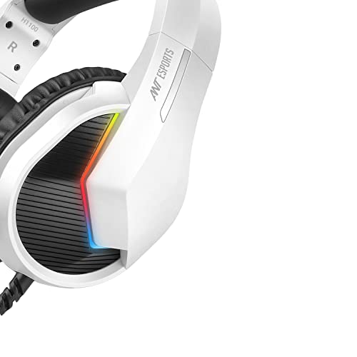 Ant-Esports-H1100-Pro-RGB-Wired-Over-Ear-Gaming-Headphones-for-PC-PS4-PS5-Xbox-One-Switch1-with-mic-Frost-White Ant Esports H1100 Pro RGB Wired Over Ear Gaming Headphones for PC / PS4 / PS5 / Xbox One / Switch1 with mic Frost White