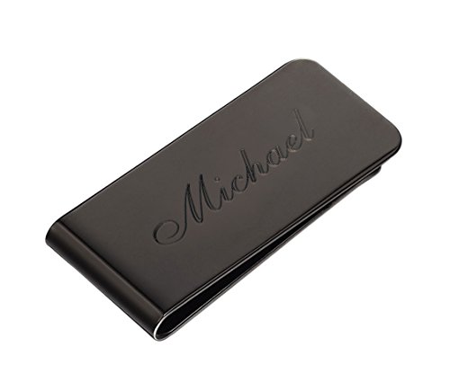 Engraved Polished Gun Stainless Steel Money Clip - Free Engraving on Front Side