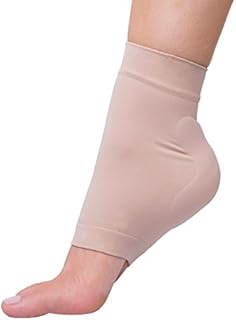 ZenToes Achilles Tendon Heel Protector Compression Padded Sleeve Socks for Bursitis, Tendonitis, Tenderness - 1 Pair