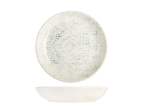 H&H-Set 12 Piatti fondi, linea Giove, 20,5 cm, in stoneware, lavabili in lavastoviglie