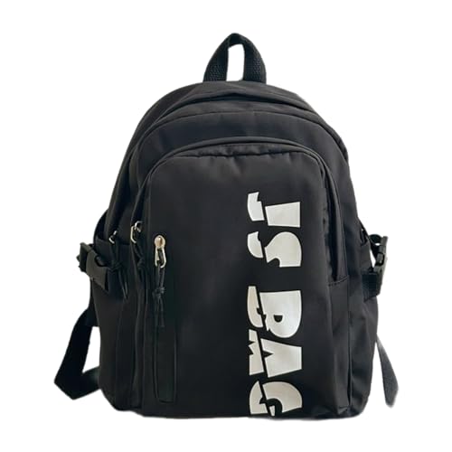 Sac à dos léger en nylon noir anti-charge pour transporter tout