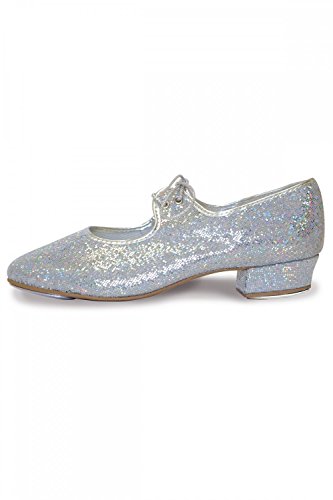 Women's Low Heel Hologram Effect Tap Shoes