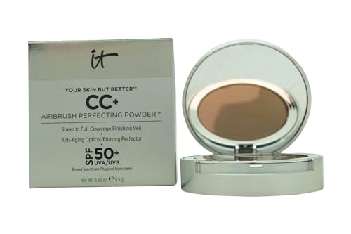 It Cosmetics Your Skin But Better CC+ Airbrush Perfecting Powder SPF 50+ Rich, 1 Count