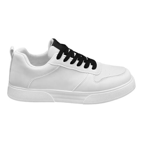 Generisch Sneaker Herren Atmungsaktiv Plateau Sportschuhe - Einfarbig rutschfeste Turnschuhe Mit SchnüRung Freizeitschuhe Laufschuhe - Leicht Boardschuhe Walkingschuhe FüR MäNner Joggingschuhe