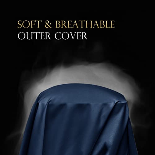 Cooling Side Sleeper Curved Pillow Case Queen 1 Pack 20 * 30 Navy Blue by ELIBABA - Used condition - Image 4