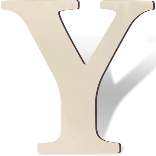 Wooden Letters 8 Inch Large Paintable Wood Letter Y for Wall Decor Crafts