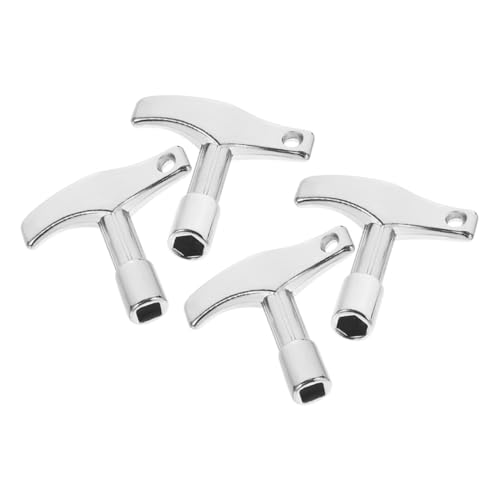 NULYLU Drum Keys for Drummers 4pcs Set of Universal Drum Tuner Keys Zinc Alloy Drum Wrenches for Instrument Parts