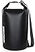 MARCHWAY Floating Waterproof Dry Bag 5L/10L/20L/30L, Roll Top Sack Keeps Gear Dry for Kayaking, Rafting, Boating, Swimming, Camping, Hiking, Beach, Fishing (Black, 40L)