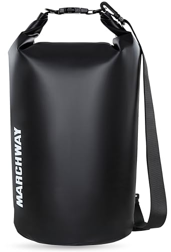 MARCHWAY Floating Waterproof Dry Bag Backpack 5L/10L/20L/30L/40L, Roll Top Sack Keeps Gear Dry for...