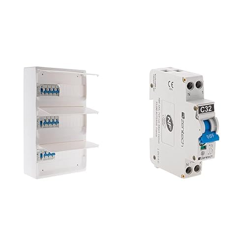 Coffret électrique équipé Zenitech 39 modules complet avec disjoncteur 32A pour chauffe-eau
