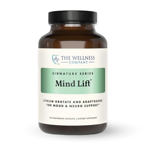 Mind Lift – Mood Boost, Mental Focus, Cognitive Defense – Lithium, GABA, DHA L-Phenylalanine | 120ct (2 Month Supply)