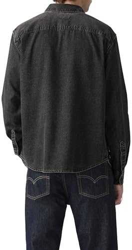 Levi's Chemise boutonnée Authentic pour Homme, Gizmo Washed Black, M