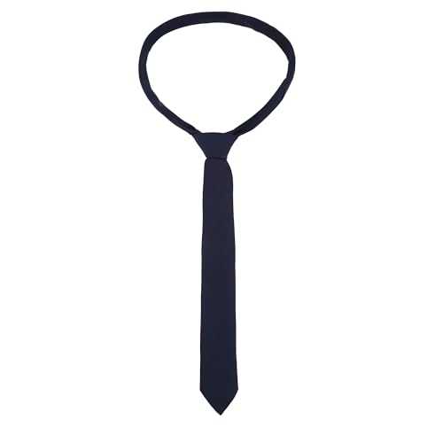 Image of Solid Color Slim Microfiber Tie-Matte Finish Tie for Men, Boys, Gents-Formal & Casual Wear-Combo Pack