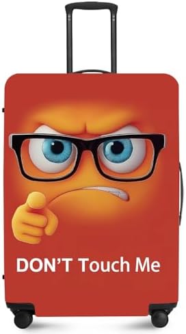 ANNA QUEEN Red Don't touch me Travel Luggage Cover Suitcase Prote...