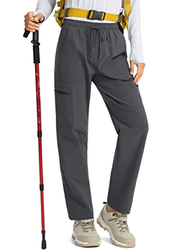 Viodia Women's Hiking Cargo Pants With Pockets Quick Dry Upf50+ Water-Resistant Pants For Women Golf Travel Climbing Pants Grey #TOP21