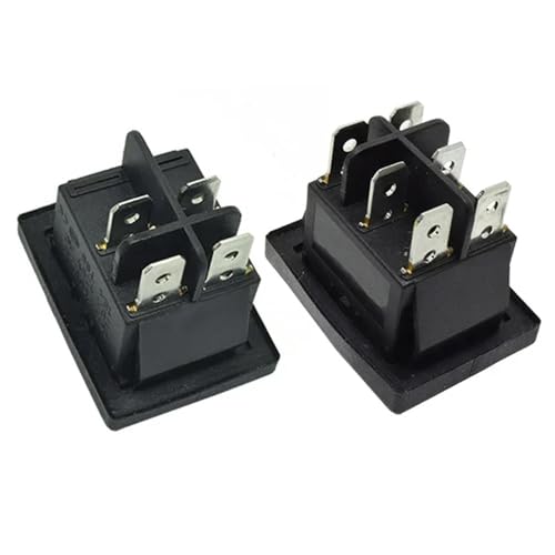 Interruptor basculante 12V KCD4 de 6 pines para alternar dos circuitos 6