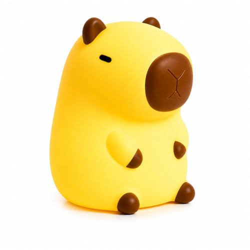 Lámpara de noche capibara de silicona recargable miniatura 1