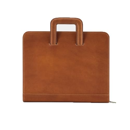 Men's Vintage Genuine Leather Briefcase Laptop Case Business Travel Work Handbag