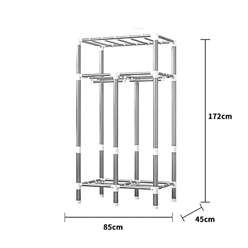 Armoire portable en tissu idéale comme penderie de chambre d'étudiant - 2