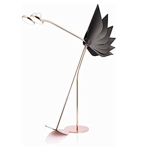 Lustre lampadaire d'art en plumes d'autruche salon