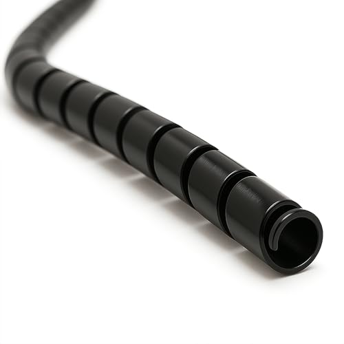 Electriduct 3/4 Inch Heavy Duty Spiral Wrap HDPE Flexible Plastic Cable Sleeve Hose Protector...