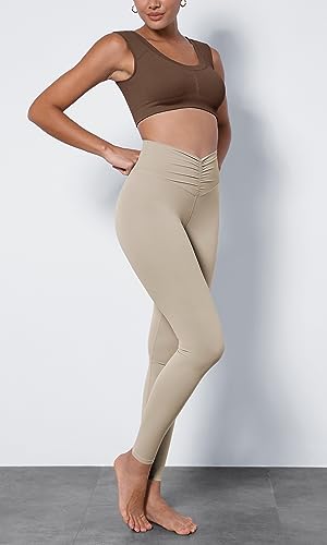 ODODOS-Cloud-Feeling-Ruched-Yoga-Leggings-for-Women-25-28-High-Waist-Crossover-Yoga-Pants