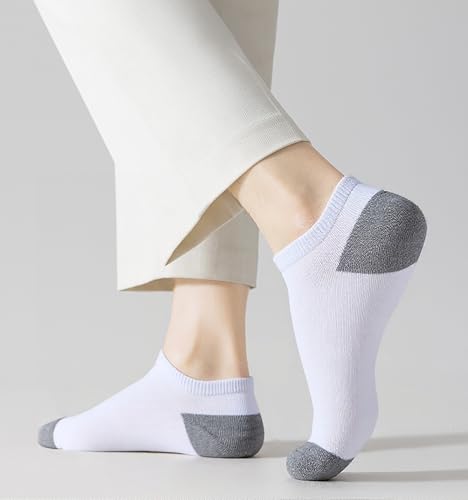 Image of 12-30 Pairs Low Cut Ankle Socks for Men Thin Breathable Casual No Show Athletic Socks Bulk