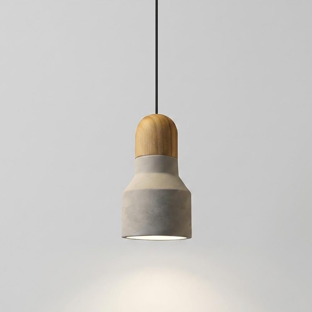 Lampada a Sospensione Cemento, Lampadario Sospeso Creativo Bar