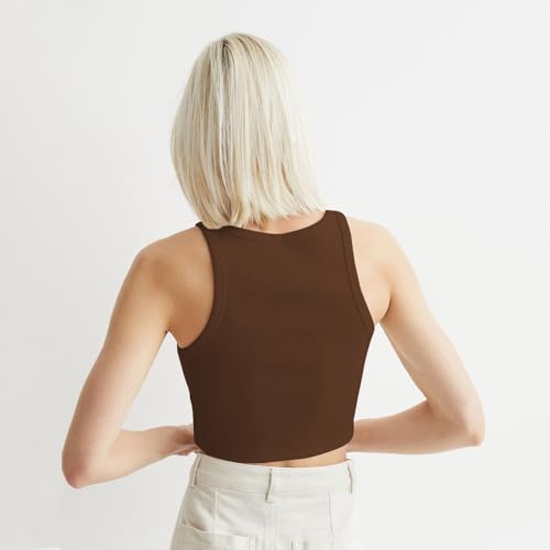 Image of KERI PERRY Tops for Women Crop Top for Women's Tank Activewear Tee Sports Western Casual Cotton Camisole Pack of 3 Combo