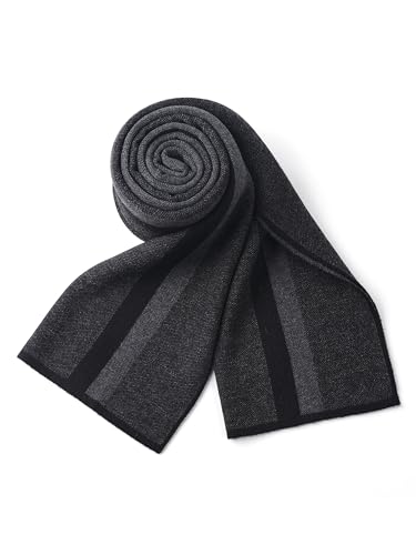 Bufanda de punto con 6% lana de moda chic casual para hombre 2