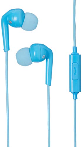 MEE audio RX18P Comfort-Fit in-Ear Headphones with Enhanced Bass and Inline Microphone and Remote (Blue)