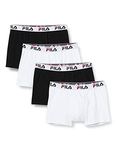 Fila Pack De 4 Boxer Shorts Men Black/White - S - Boxer Shorts Underwear