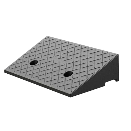 Rampa portátil ligera y resistente de goma para umbrales, fácil acceso a escalones, adecuada para autos, scooters, bicicletas y motocicletas (50 x 32 x 9 cm) miniatura 1